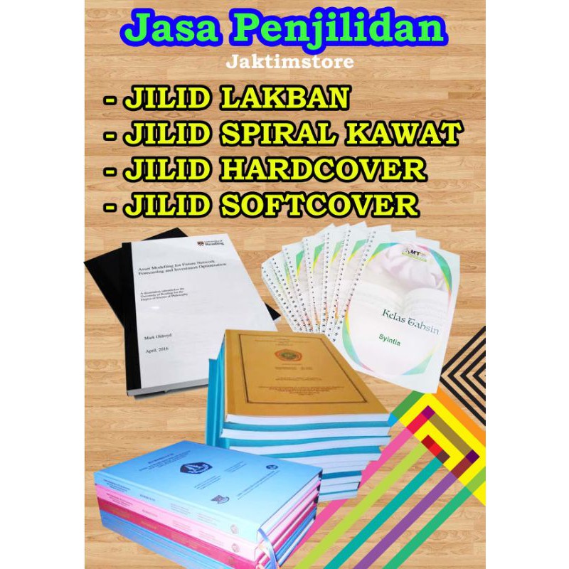 

JILID LAKBAN, JILID HARDCOVER DAN SOFTCOVER DAN SPIRAL