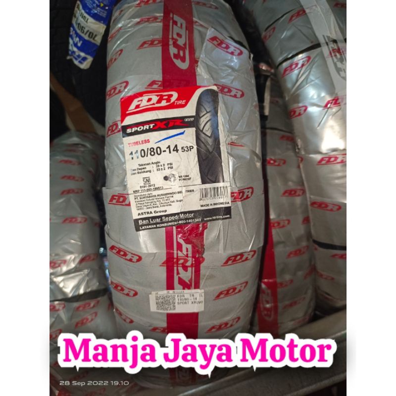 ban tubles FDR sport XR 110/80-14 for vario 125 / vario 160 / vario 150 / beat pop / pcx / adv / lexi dll