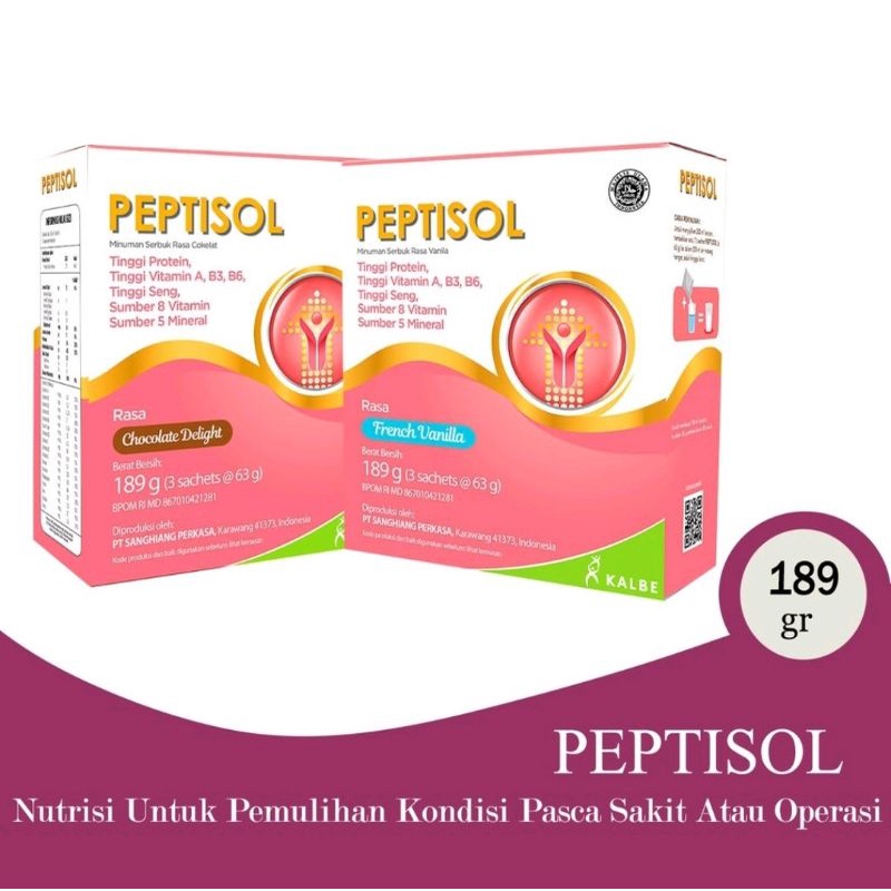 Peptisol susu 190gr/ protein tinggi