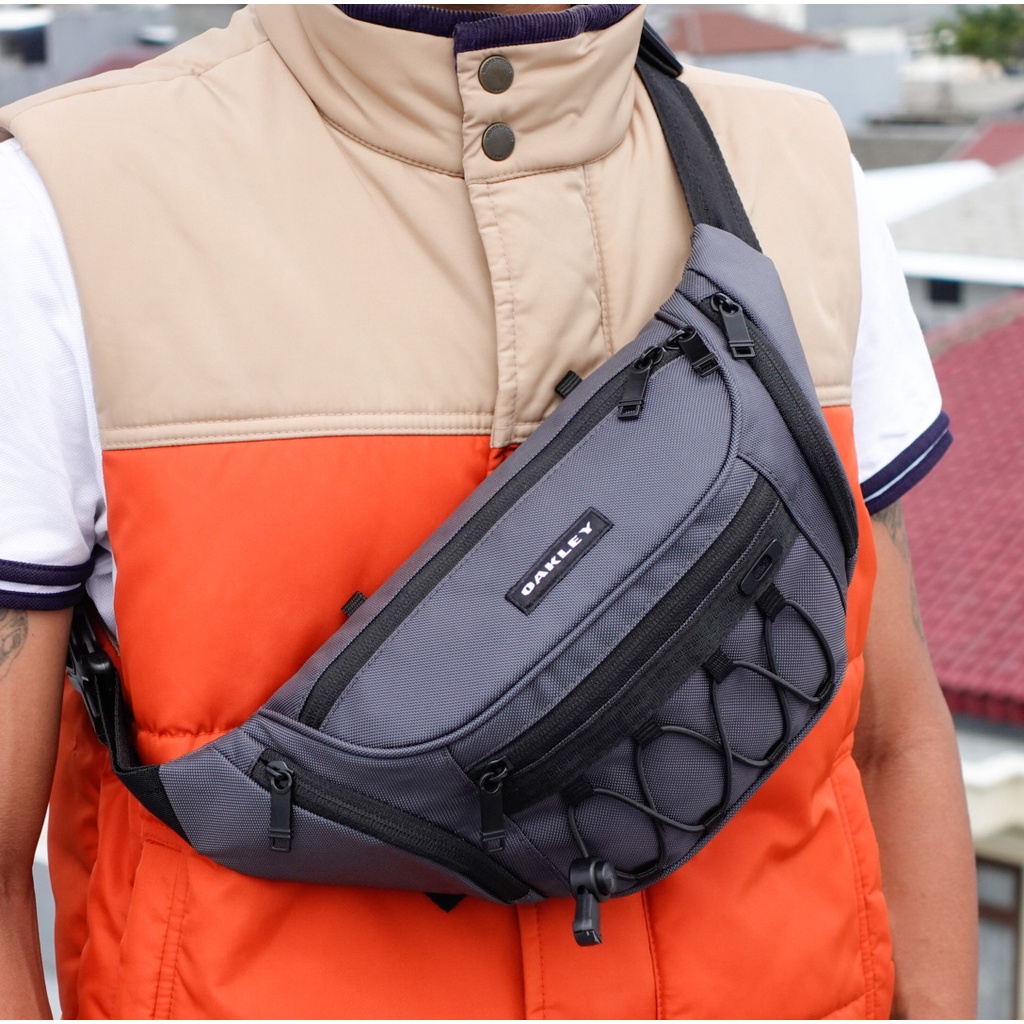 Waistbag Oakley Pria Import Mirror ORI Tas Pinggang Pria Anti Air