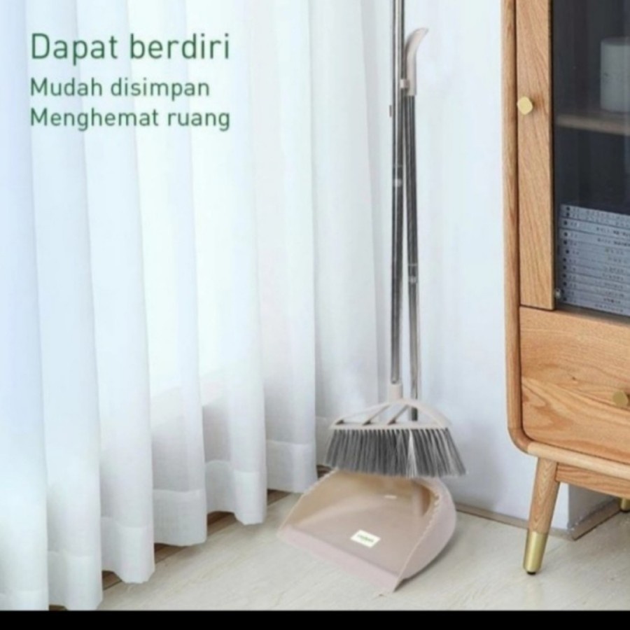 Sapu Set Pengki Cikrak Alat Kebersihan Serbaguna Rumah Dust Broom Home