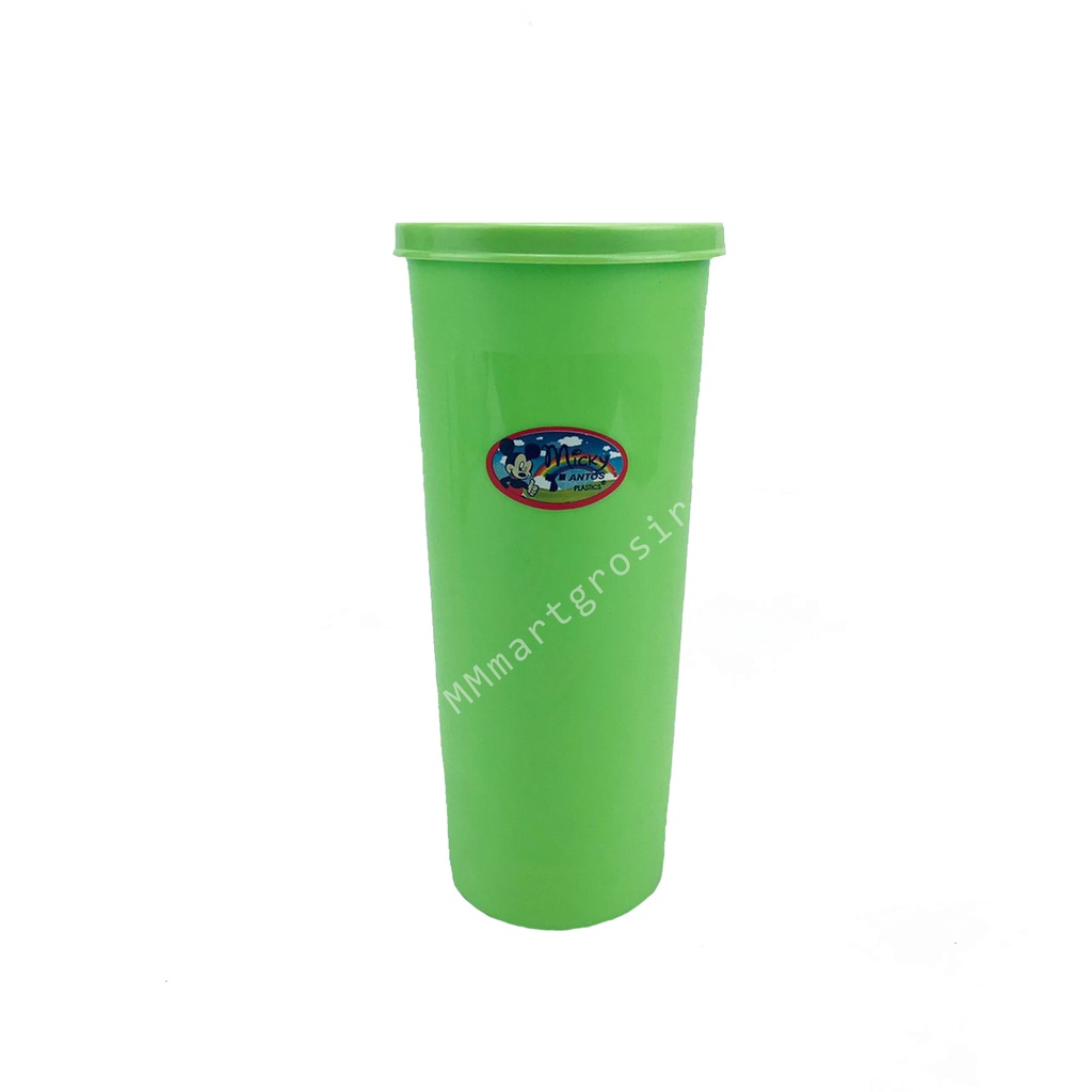 Tantos / Gelas+Tutup Micky / Mug Plastik (L) / Warna Hijau 7203GT