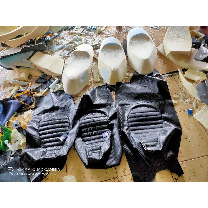 cover / kulit jok scoopy caferacer single set