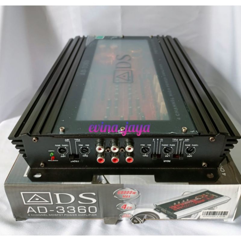 POWER AMPLIFIER ADS -3360 4 CHANNEL MOSFET BERKUALITAS