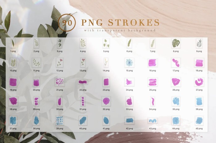 90 Procreate &amp; PS Stamp Brushes