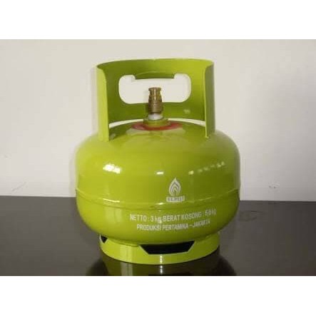 [ LPG ] Tabung Gas LPG + ISI 3 KG / Tabung Melon / Tabung Hijau ( Ojol Only ) Sudah Sama Isi ya.