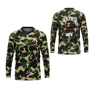 Fikastore - Kaos Panjang Pria Motif A Bathing Ape Bape FullPrint
