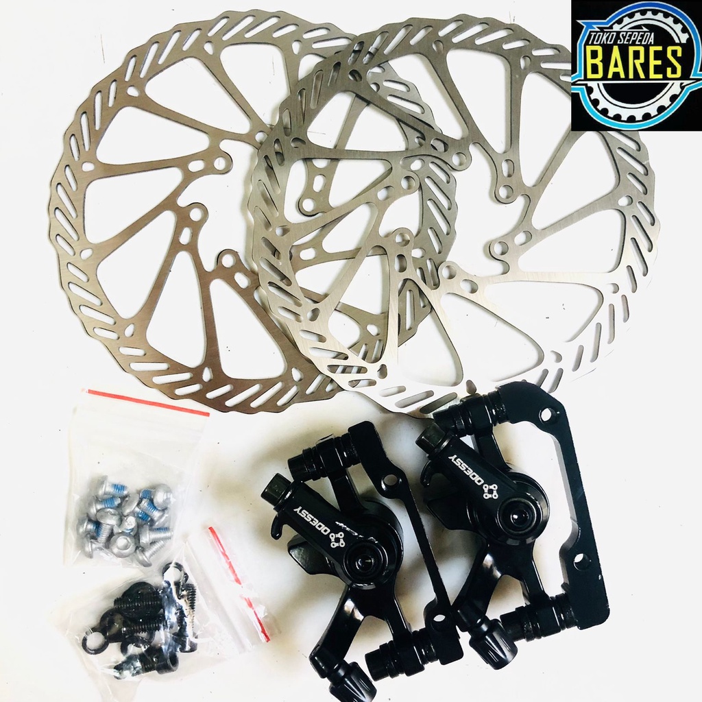 Rem Cakram Piringan Set Sepeda Odessy Kaliper Rotor / Disc Brake