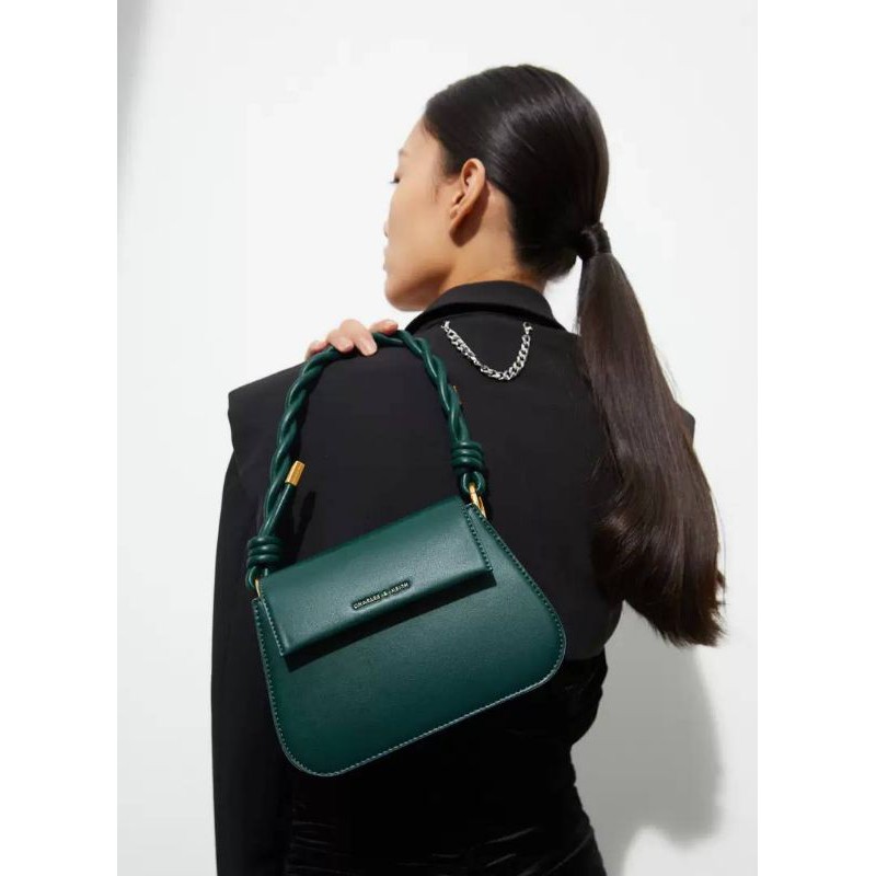 CK Twist Top Handle Bag