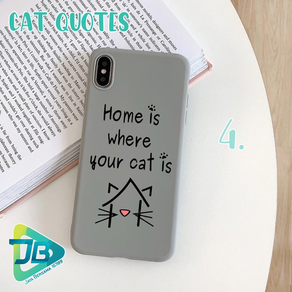 Softcase CAT QUOTES Realme C1 C3 1 2 3 5 5i 5s 6 7 pro narzo JB3583