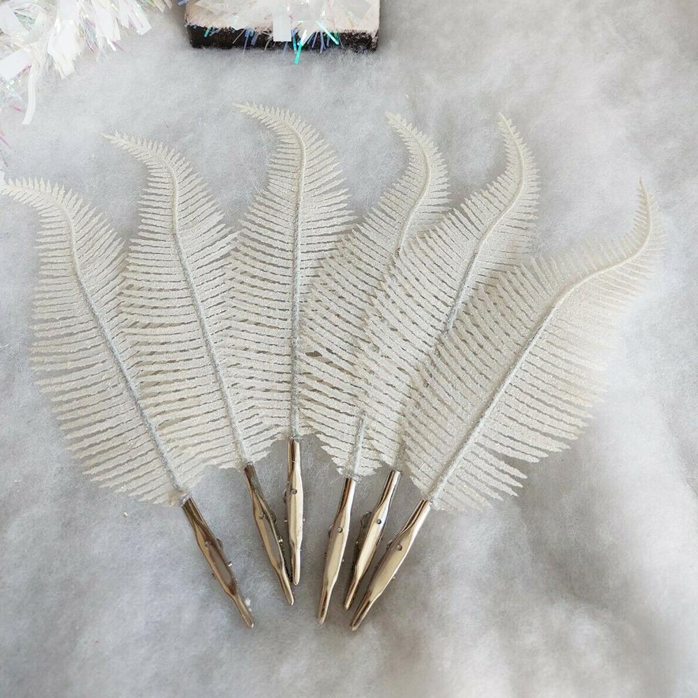 [Christmas Products]6Pcs/set Christmas Decoration Feather Clip