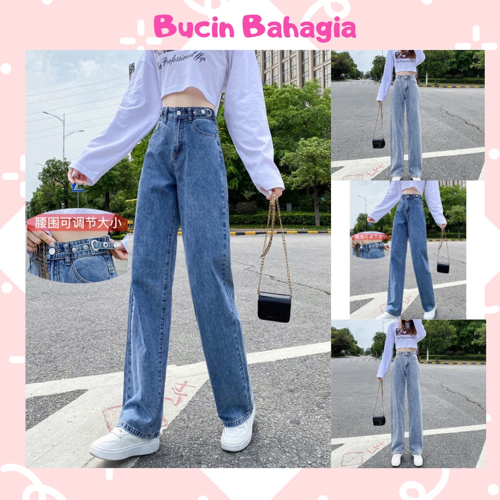 Celana HIGHWAIST Kulot Jeans Wanita CP03