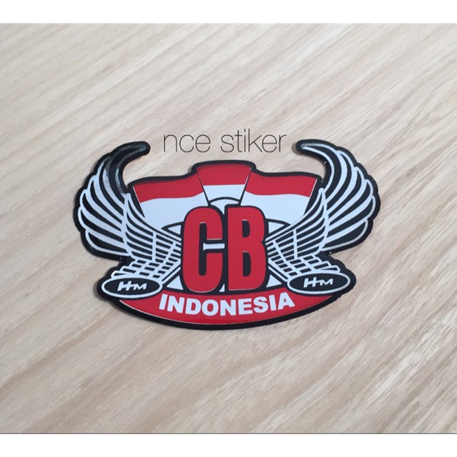 STIKER TIMBUL EMBLEM HONDA CB CLUB INDONESIA