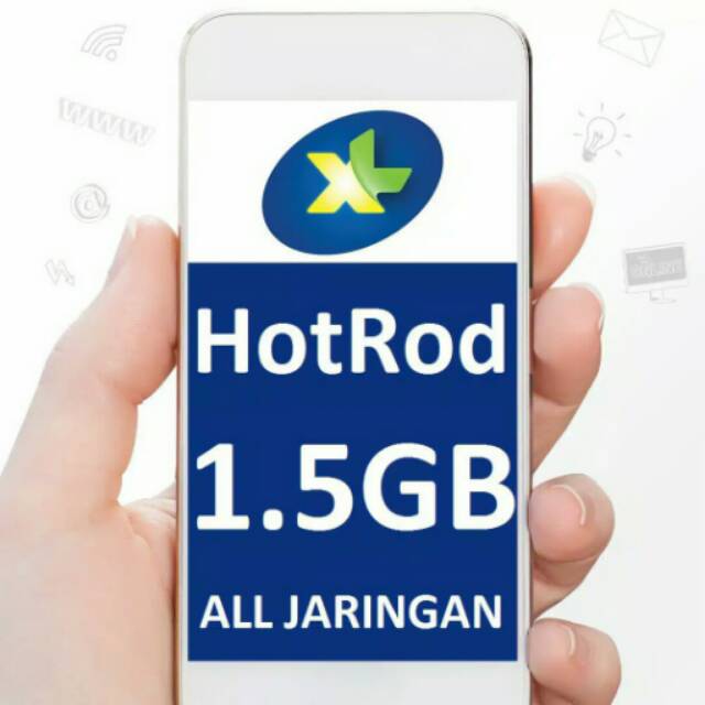 KUOTA DATA INTERNET XL HOTROD 1,5GB (2G/3G/4G) 24 JAM 30 HARI