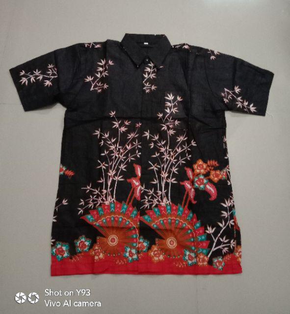 Bswart Batik Hrb026 Kenongo Hem Pendek Padi Pekalongan M L Xl Batik