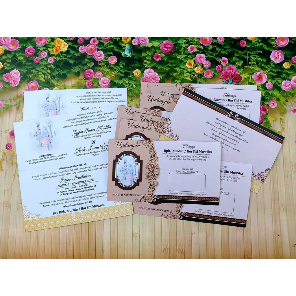 Undangan Pernikahan Murah Unik Elegan Nikah Kertas Blangko jatayu 53