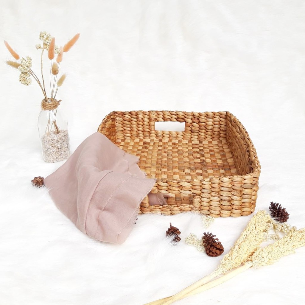 Hantaran Pernikahan Lamaran Keranjang Rotan Anyaman Eceng Gondok