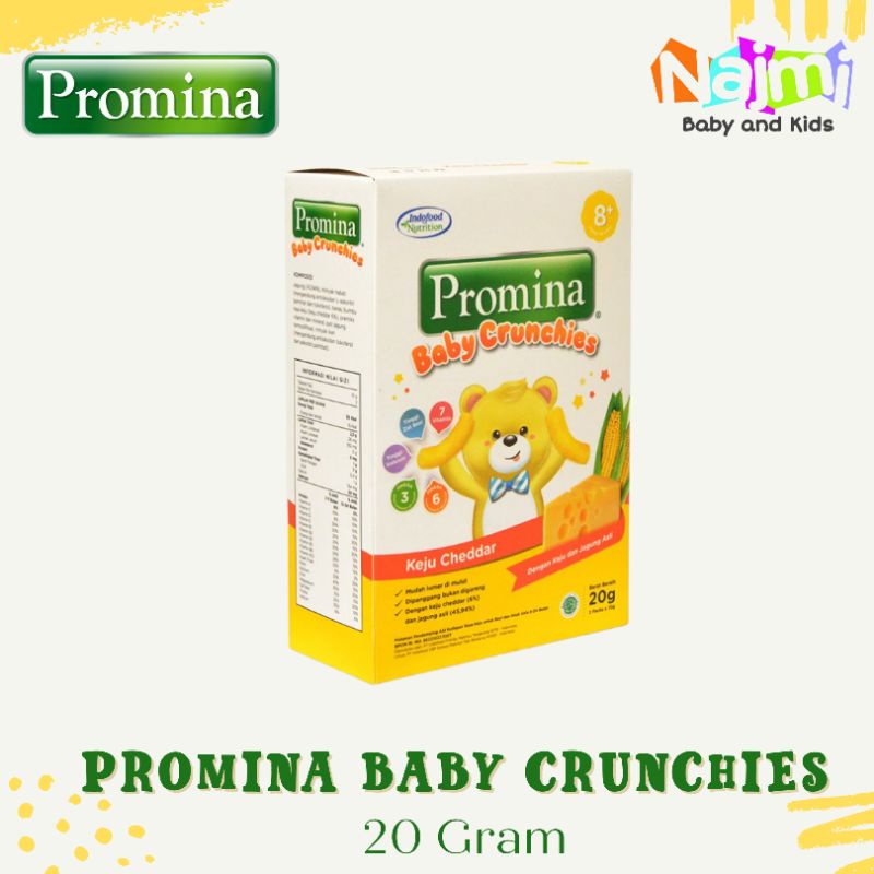 (Free Packing) Snack MPASI Promina Baby Crunchies Keju dan Seaweed 20gr