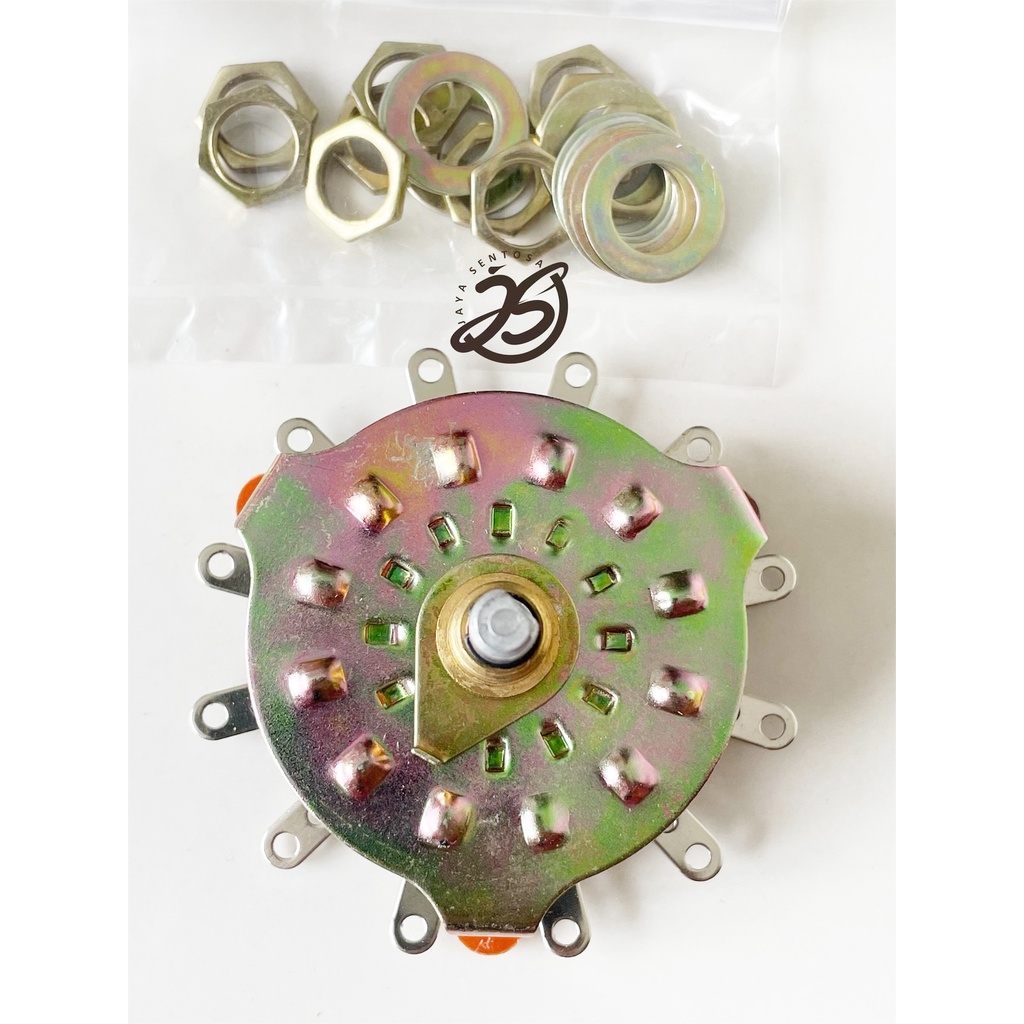 ROTARY SWITCH 10A ROTARY10 AMPERE SAKLAR PUTAR POTENTIO PUTAR