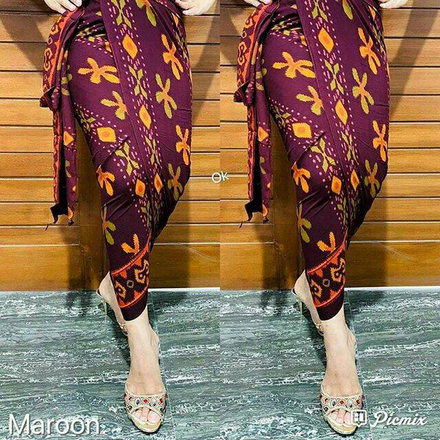 Kamen lembaran + selendang rayon mastuli