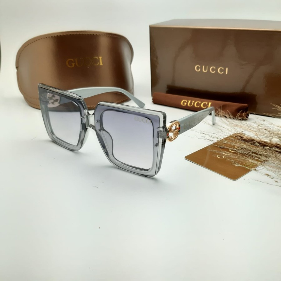 *COD* Kacamata Hitam Fashion Wanita Guccii 8932 Terlaris (Full Set)