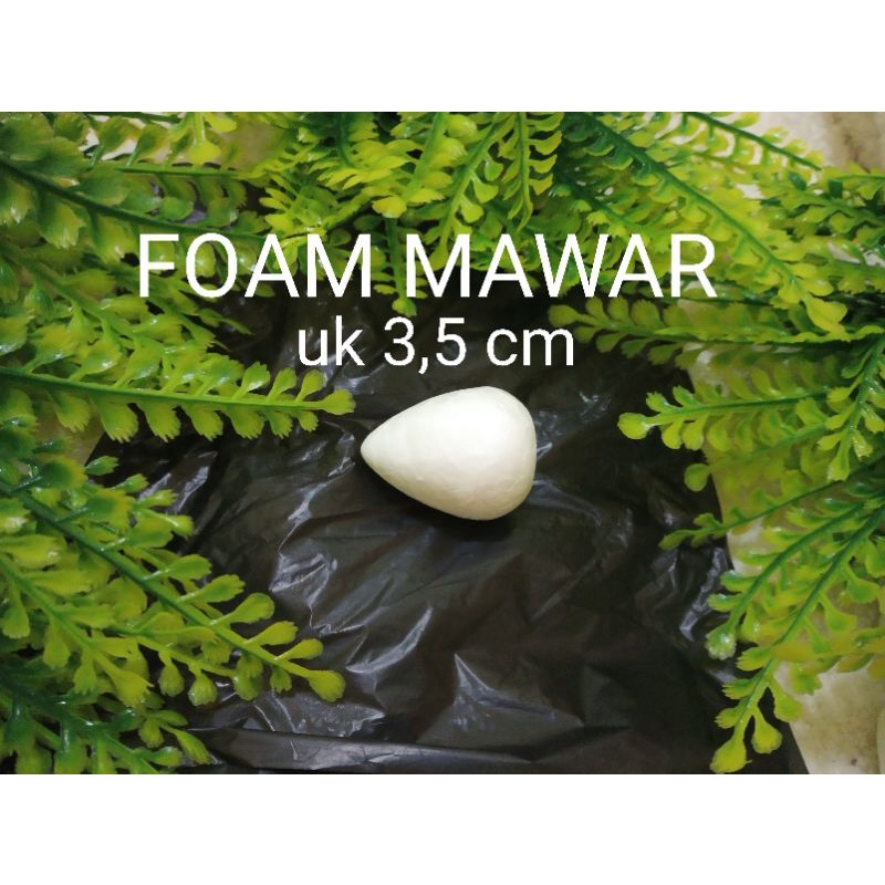 Foam Mawar/Foam Strowberry uk 3.5cm/bahan bunga kain stoking untuk bunga stocking nylon flower murah