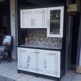 Perabot 193E2745 Lemari dapur 3pintu putih Ungu Perabot 193E2745 Lemari dapur 3pintu putih Ungu