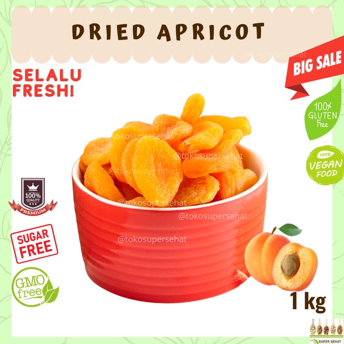 

Buah Kering - Aprikot Kering Organik 1Kg Buah Aprikot Organik Aprikot Dried Apricot