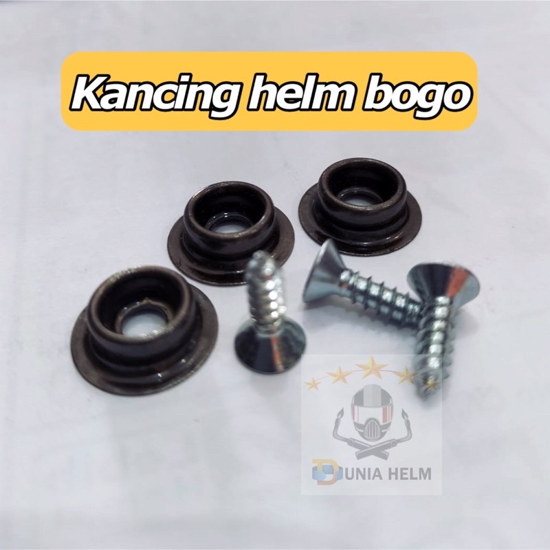 Baut helm kancing helm bogo FREE SKRUP kancing helm bogo 1 paket(3 set)