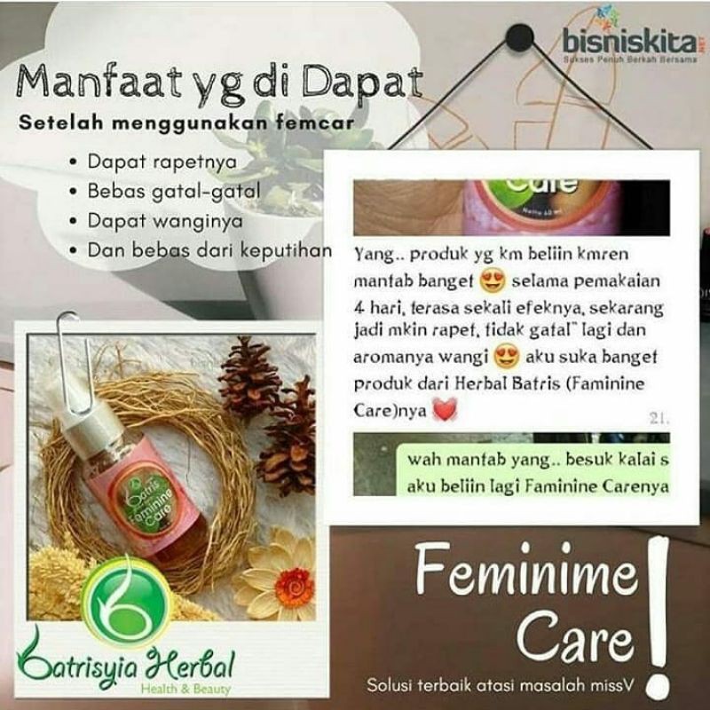 (BISA COD)FEMINIM CARE/ OBAT KEPUTIHAN /OBAT GATAL GATAL MISS V/ FEMINIM CARE BATRISYIA