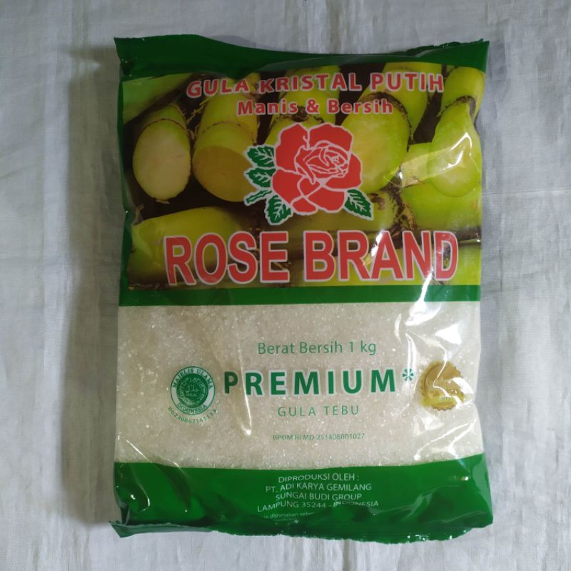 

[BELI BANYAK LEBIH HEMAT] GULA ROSE BRAND KEMASAN 1kg (1 pcs)