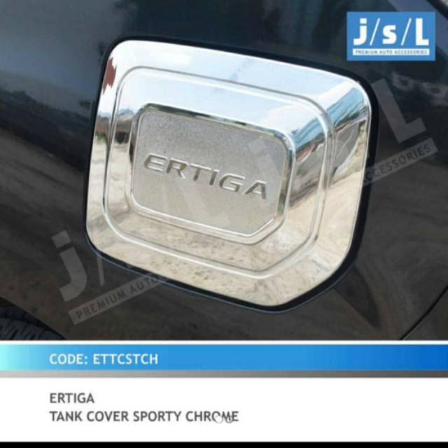 Tank cover Ertiga  sporty chrome &amp; hitam jsl