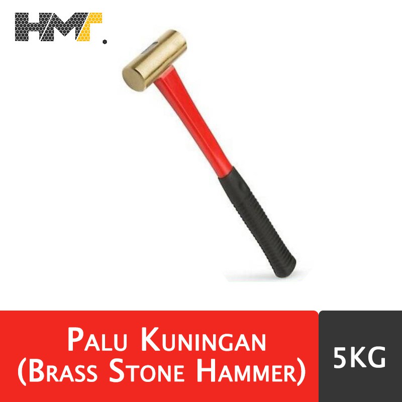 Palu Kuningan 5KG / Brass Stone Hammer ( Palu Batu Kuningan 5kg )