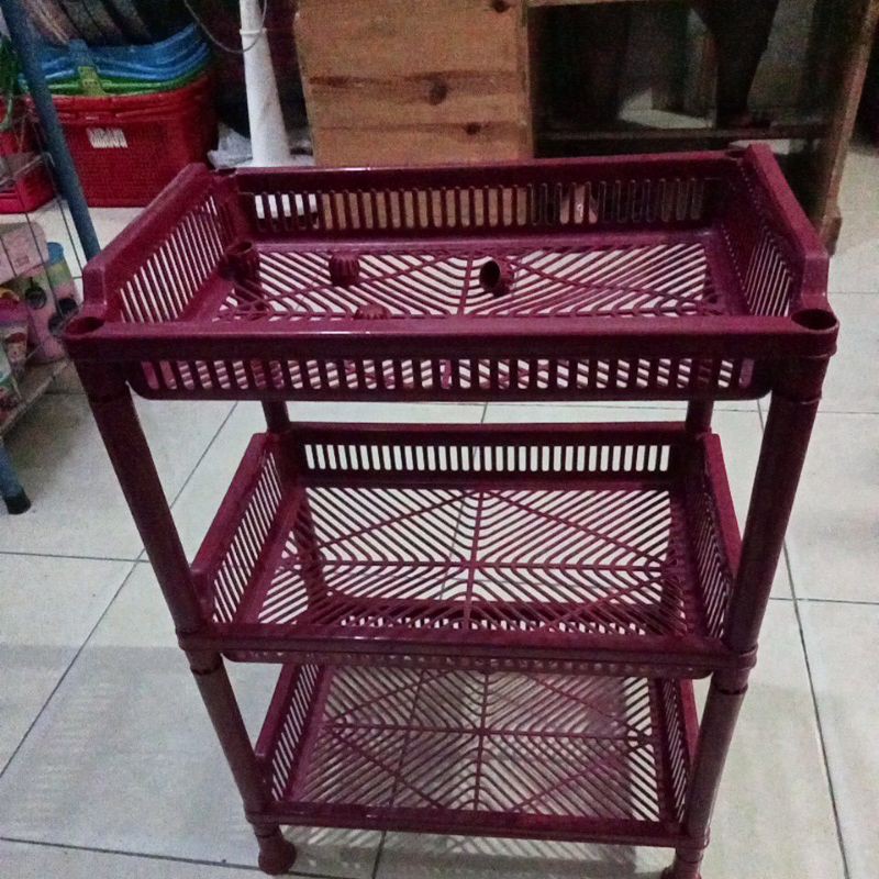 rak plastik serbaguna susun 3 besar