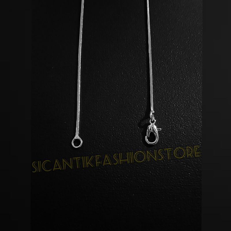 kalung Titanium lionti Salib silver Fashion pria wanita terlaris anti Karat liontin salib silver