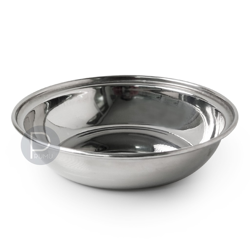 Mangkok Stainless Kecil 12 cm - Mangkok Saji - Mangkok Bulat - Mangkok Staninless Korea - Image Bowl