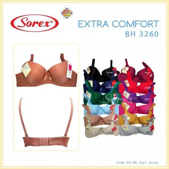 gos Sorex Bra Kawat Busa BH 3260