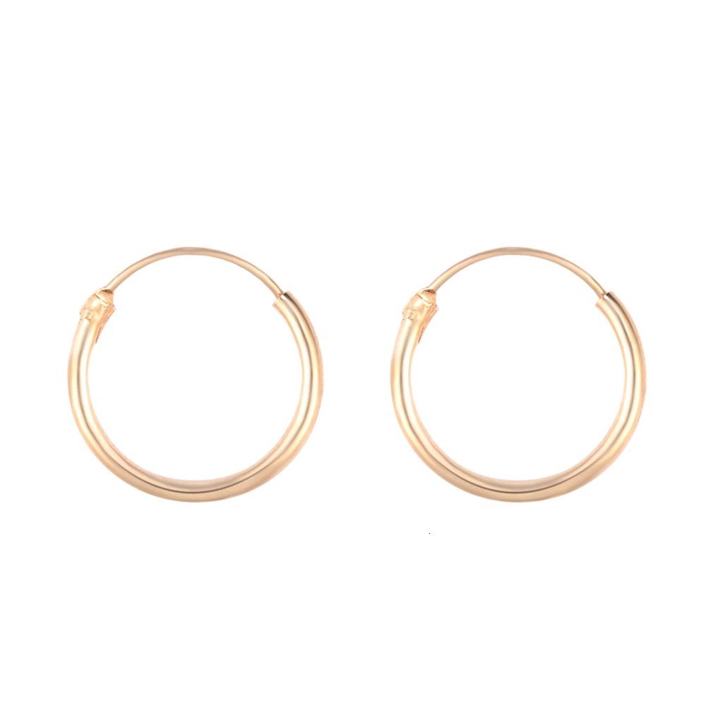 [Beli 1 Gratis 1] Fashion Wanita Sederhana Vintage Lingkaran Kecil Hoop Stud Earrings Perhiasan Anting Hoops