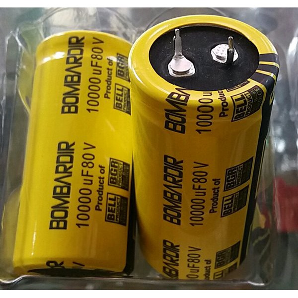 bl elko 10000uf 80v bombardir merek bell original untuk power amplifier //