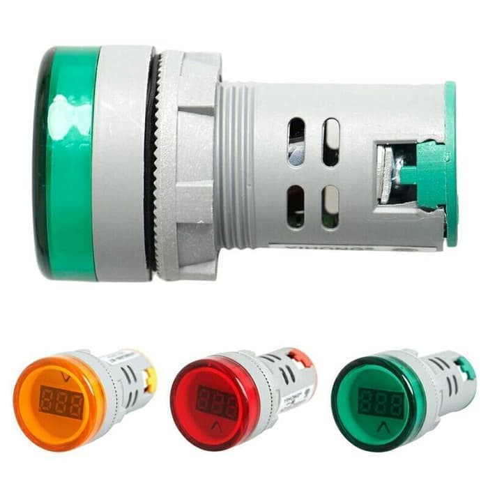 Voltmeter Digital AC Pilot Lamp Panel 60-600 volt AC 22mm