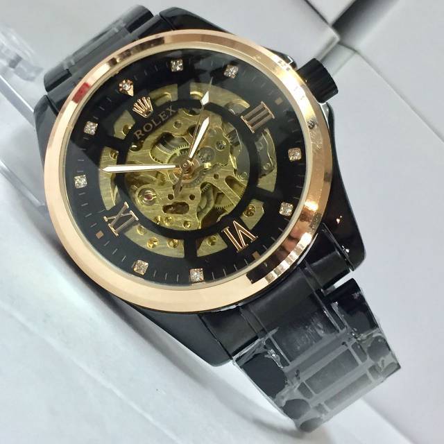 Jam tangan Pria Rolex Big Chain Blackrose