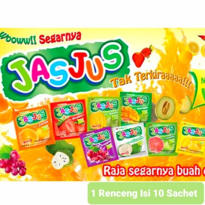 JASJUS Minuman Serbuk Instan 1 Renceng Isi 10 Sachet