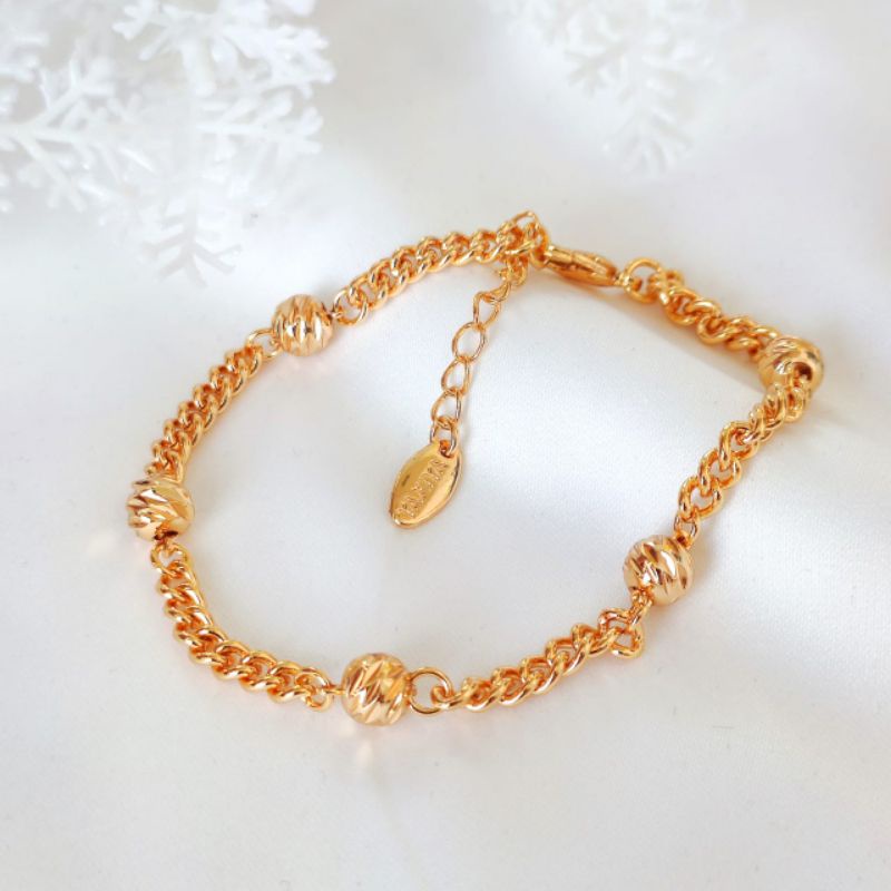 Gelang Tangan Nuri Bulat Emas