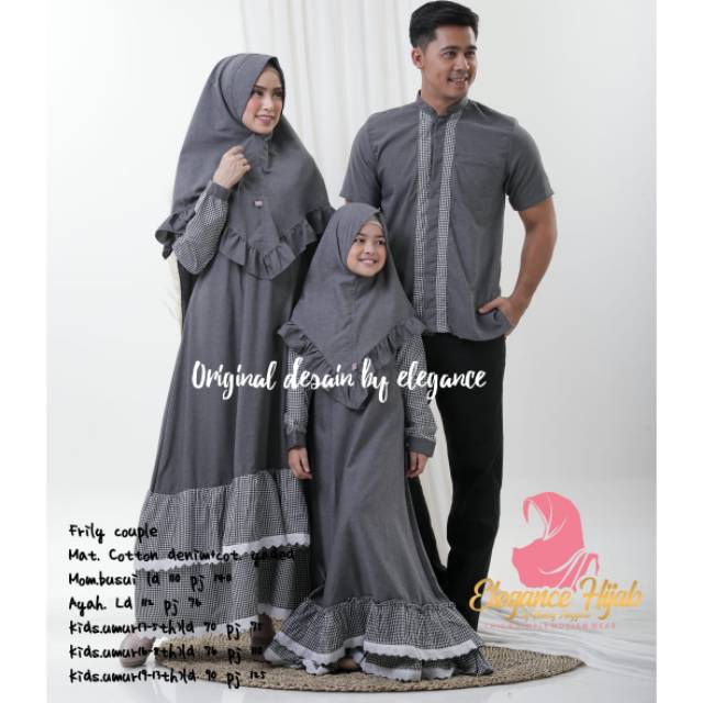 Gamis Baju Muslim Se Keluarga Family Couple Ibu Ayah Anak Perempuan Laki Laki Dijual Terpisah Ori Shopee Indonesia