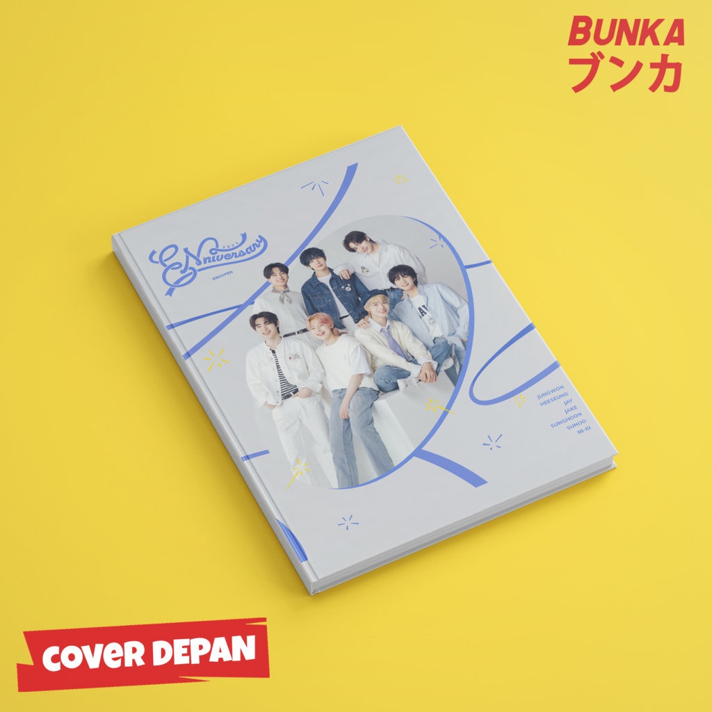 

Notebook KPOP Enhypen Full Member Hardcover A5 Buku Tulis Catatan Notes Agenda Planner Jurnal