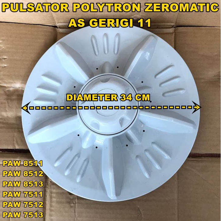 [BAYAR DITEMPAT] Pulsator Mesin Cuci Polytron Zero Matic 1 Tabung diameter 34 cm as 11