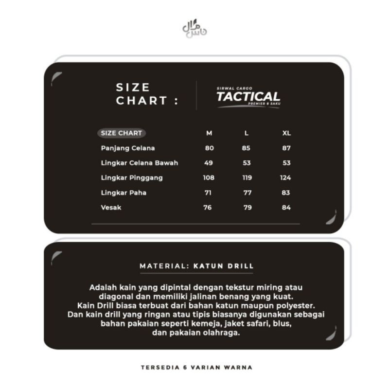 Celana Sirwal Tactical Cargo Gratis Peci Rajut