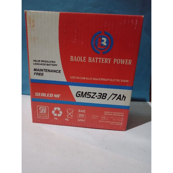 BATERAI BAOLE / BAOLE BATTERY POWER  GM5Z-3B/7AH