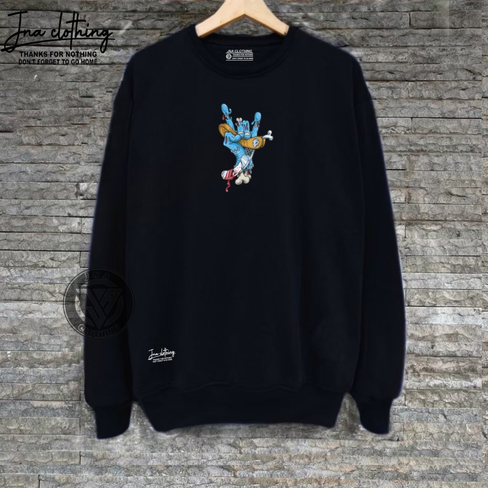 CN Crewneck Oversize Dewasa Pria Wanita Aestethic Sweatshirt Premium Quality Tebal Lembut Original Distro Korean Style Kekinian