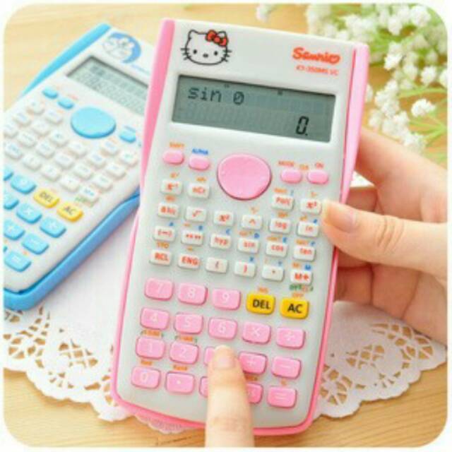

Kalkulator / calculator karakter hello kitty doraemon sin cis tan
